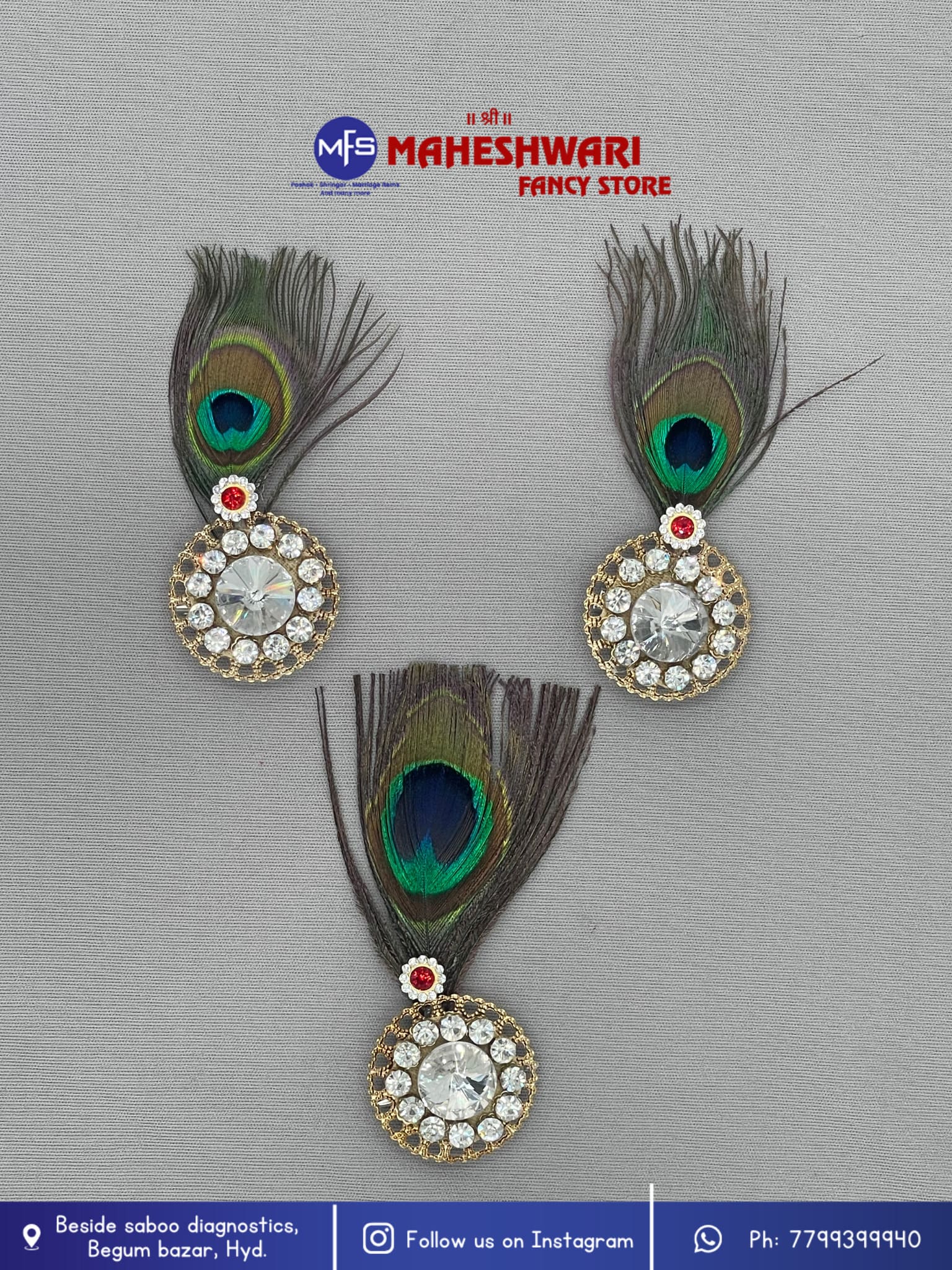 Morpankh Swagat Brooch